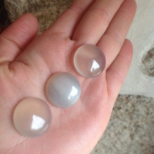 Cabochon rond d agate peau de serpent
