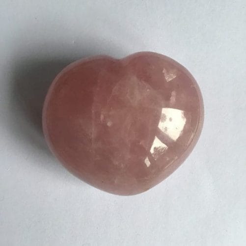 coeur quartz rose