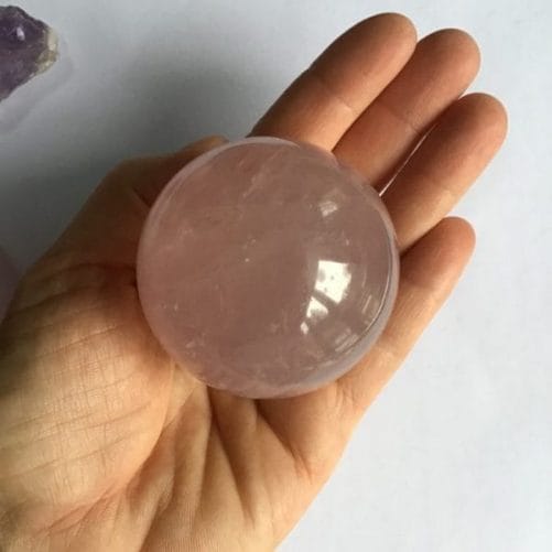 sphère quartz rose