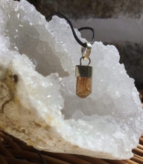 Petit pendentif topaze impériale