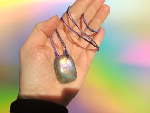 Labradorite arc en ciel