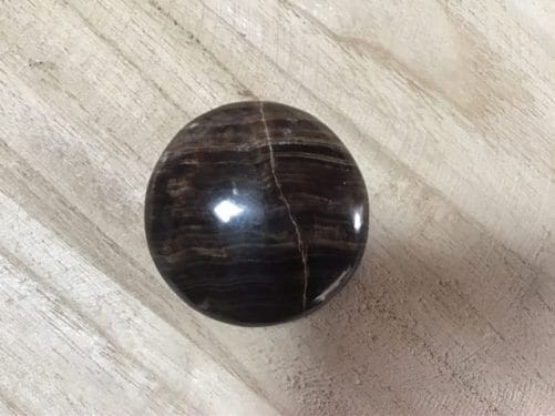 Galet aragonite black