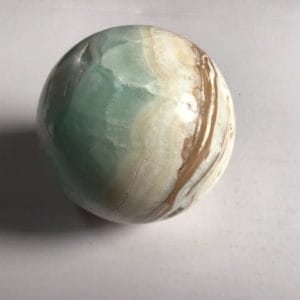 Sphère aragonite bleu