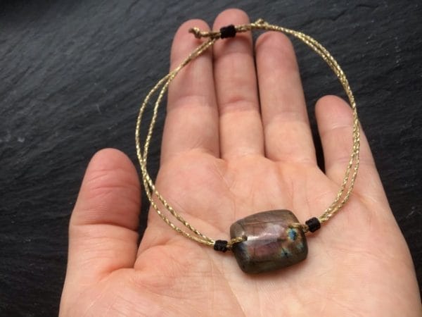 Labradorite-rose-bracelet