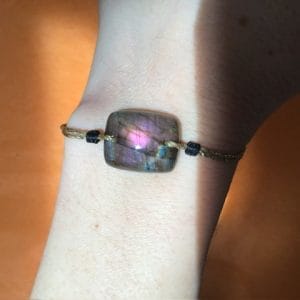 Bracelet labradorite rose