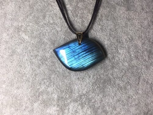 Big Pendentif labradorite bleu austral