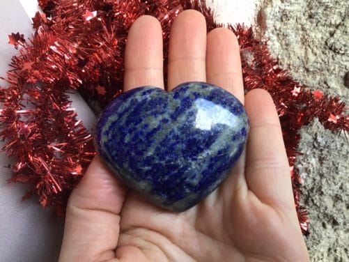 Coeur lapis lazuli naturel