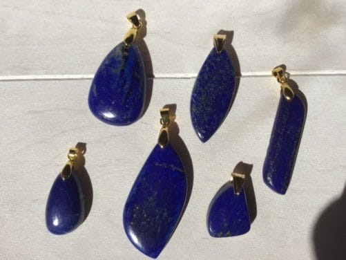 Lapis lazuli naturel bleu royal