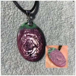 Pendentif rubis zoisite