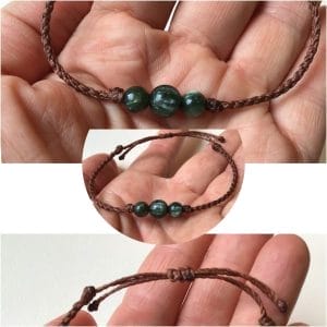 Perles seraphinite en bracelet